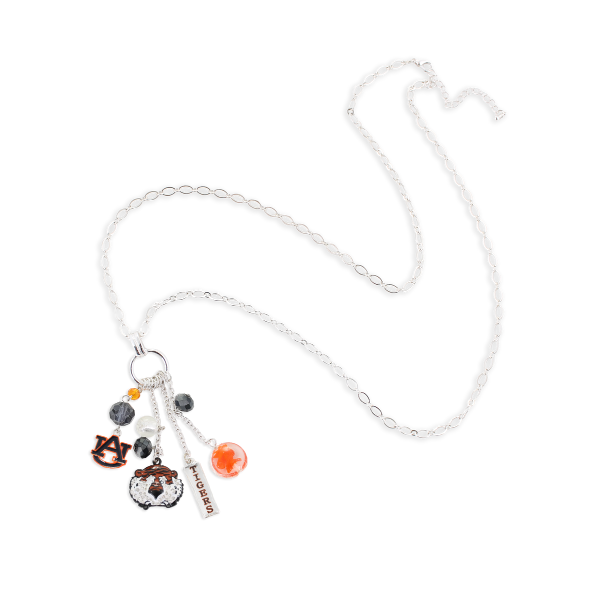 Auburn Cluster Necklace