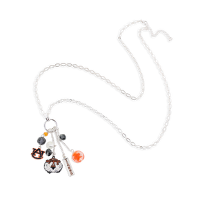 Auburn Cluster Necklace