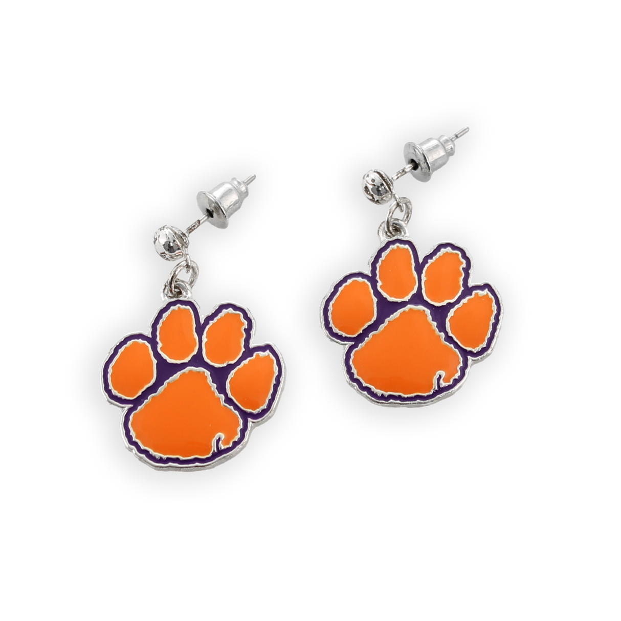 Clemson Enamel Logo Earrings