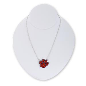 Clemson Crystal Logo Necklace