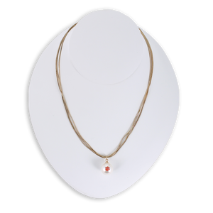 18” Clemson Gold & Pearl Logo 3-Strand Necklace