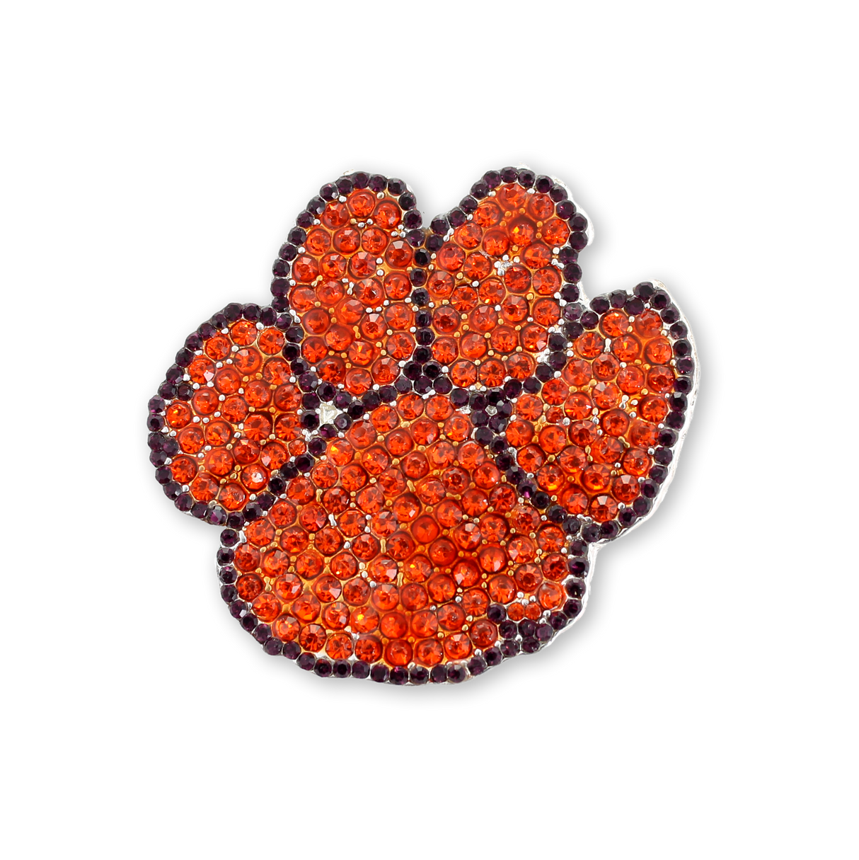 Clemson Crystal Logo Pin