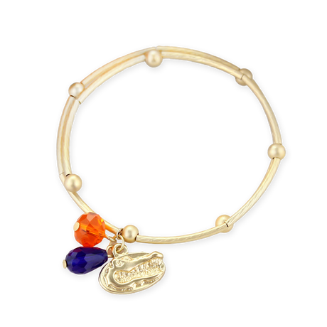 Florida Matte Gold Logo Bracelet