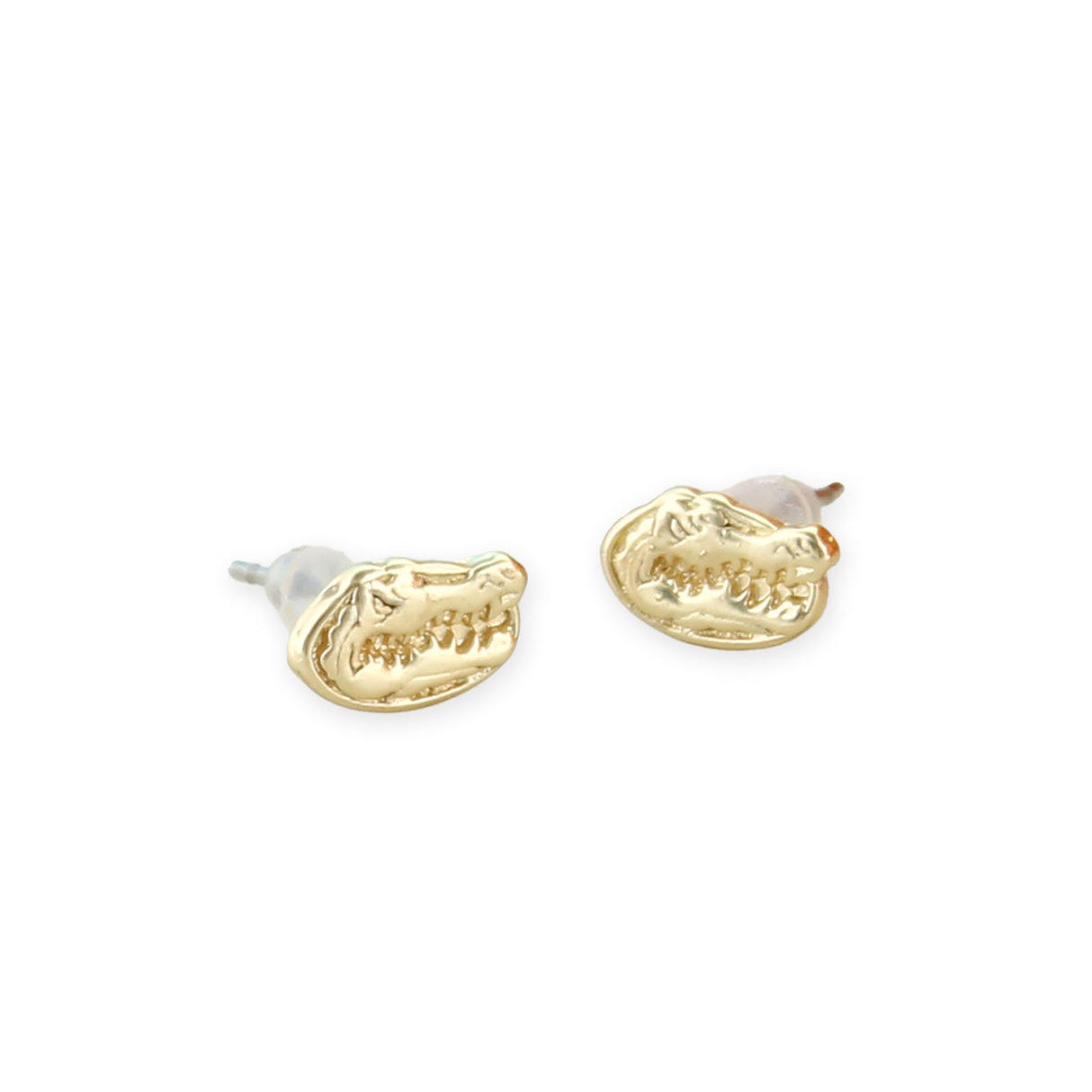 Florida Matte Gold Logo Stud Earrings