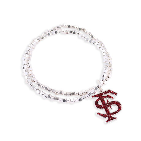 Florida State Crystal Logo Stretch Bracelet