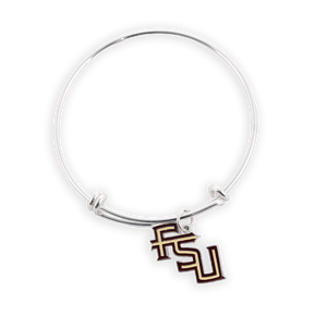Florida State Enamel Logo Wire Bracelet