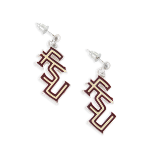 Florida State Logo Enamel Earrings
