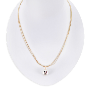 18” Florida State Gold & Pearl Logo 3-Strand Necklace