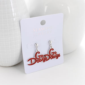 Georgia Slogan Earrings