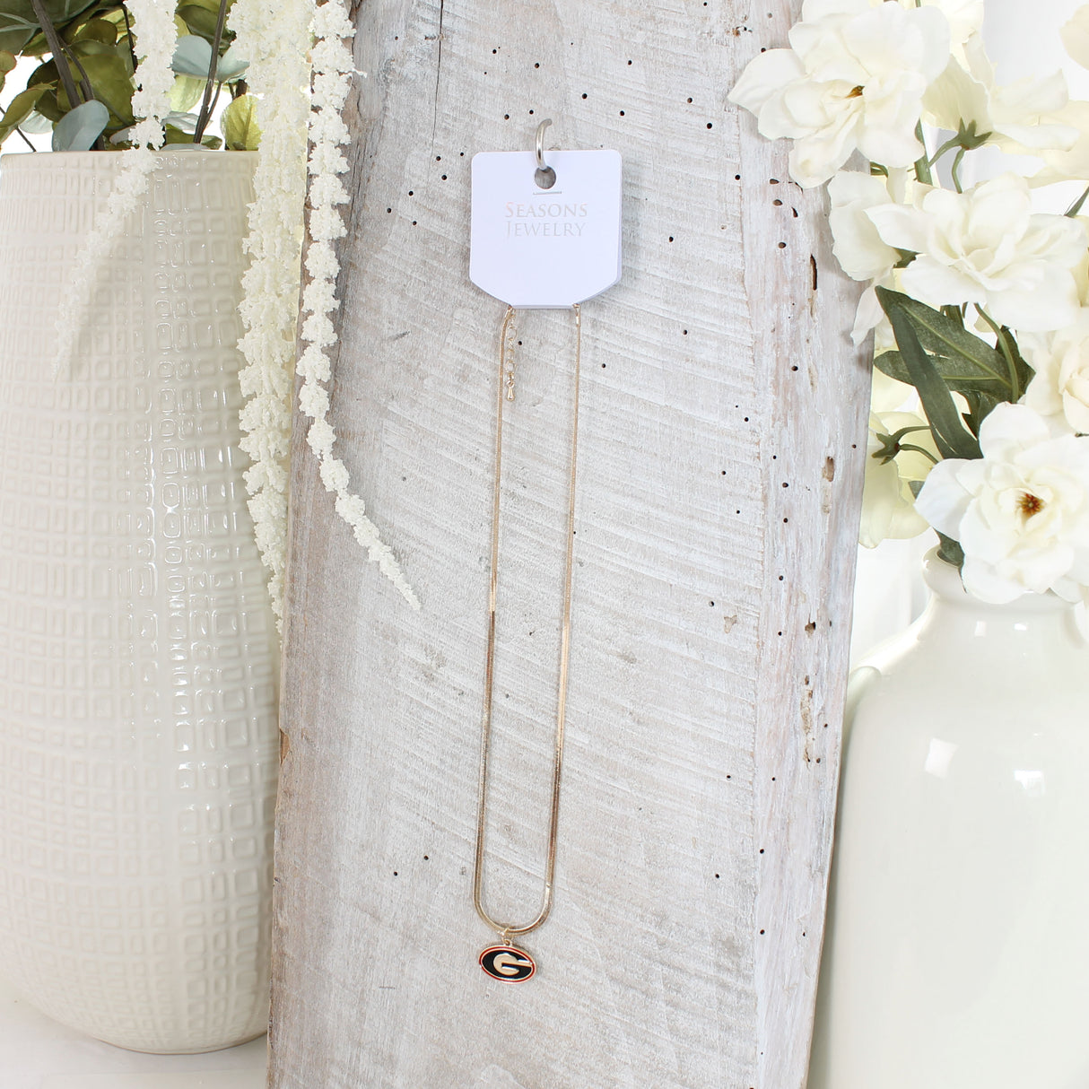 18” Georgia Gold & Enamel Logo Necklace