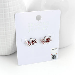 South Carolina Enamel Logo Stud Earrings