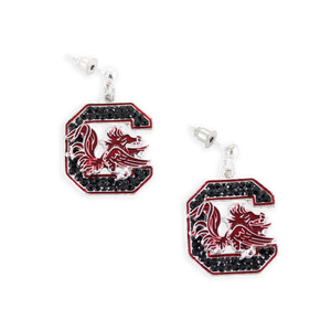 South Carolina Crystal Logo Earrings