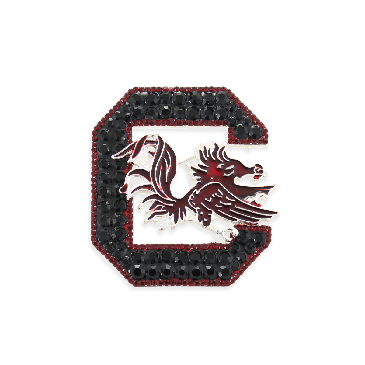 South Carolina Crystal Logo Convertible Pin/Pendant