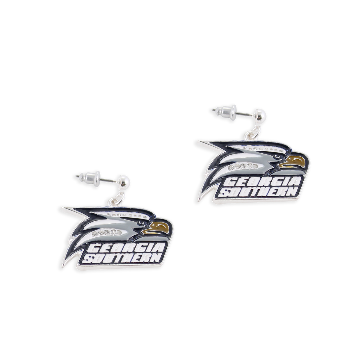 Georgia Southern Crystal Logo Earrings