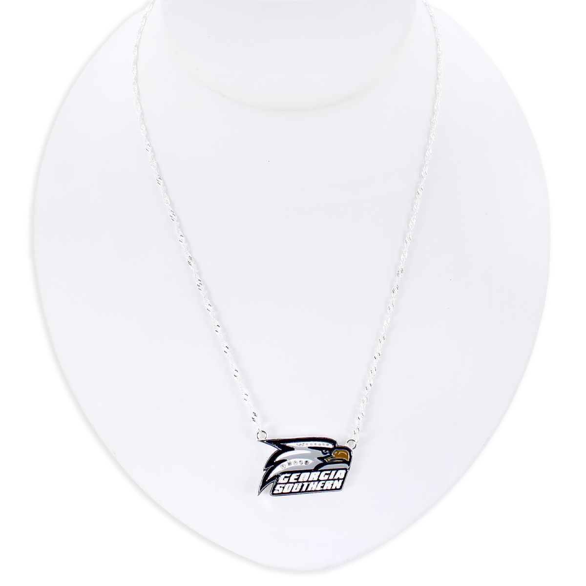 Georgia Southern Crystal Logo Necklace