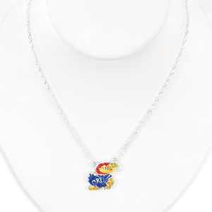 Kansas Crystal Logo Necklace