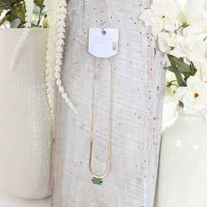 Marshall Gold & Enamel Logo Necklace