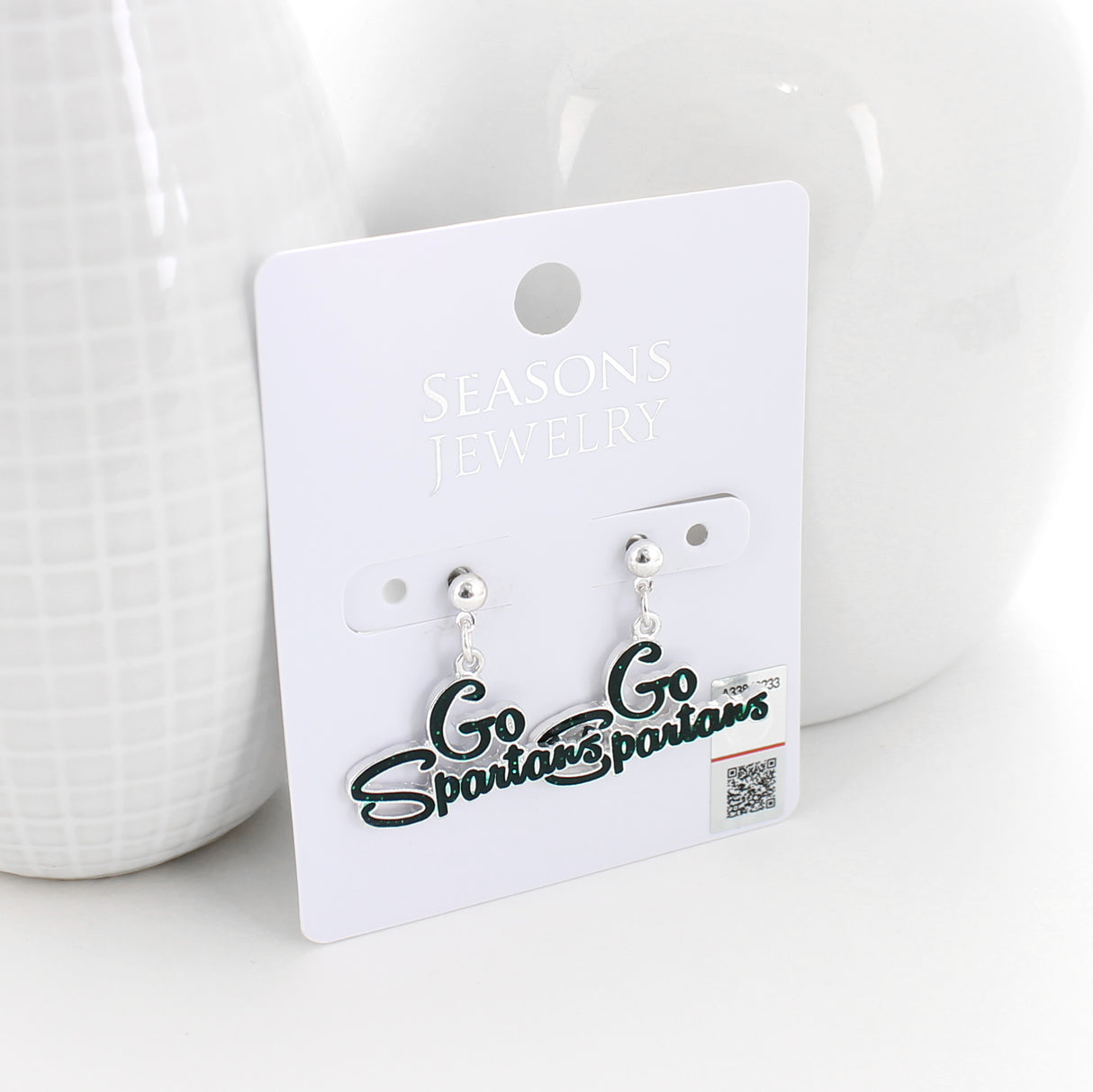 Michigan State Slogan Earrings