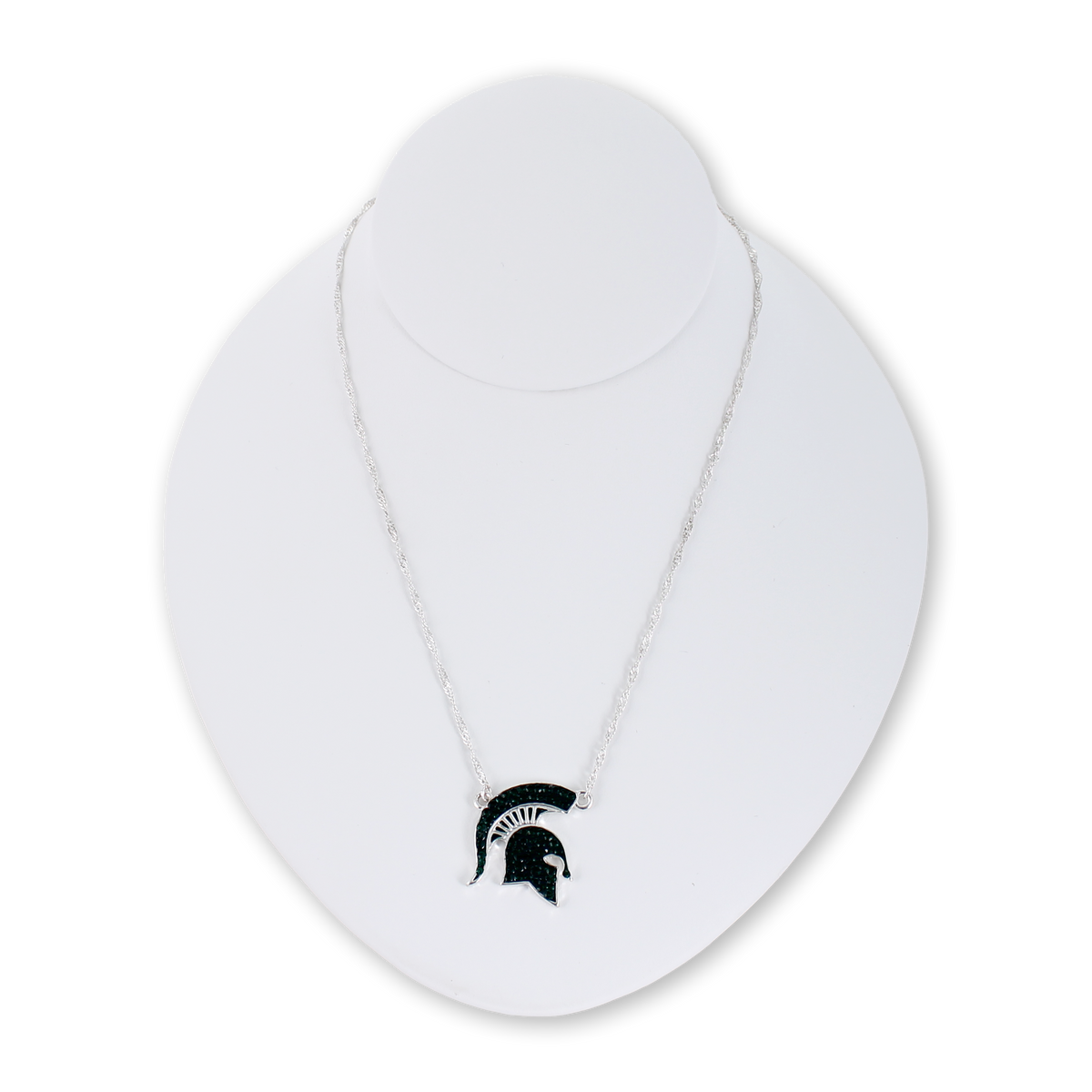 Michigan State Crystal Logo Necklace