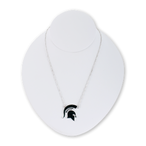 Michigan State Crystal Logo Necklace