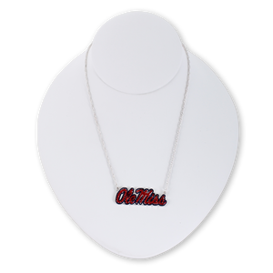 Mississippi Crystal Logo Necklace