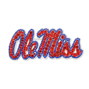 Mississippi Crystal Logo Pin