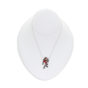 Ohio State “Brutus” Crystal Logo Necklace