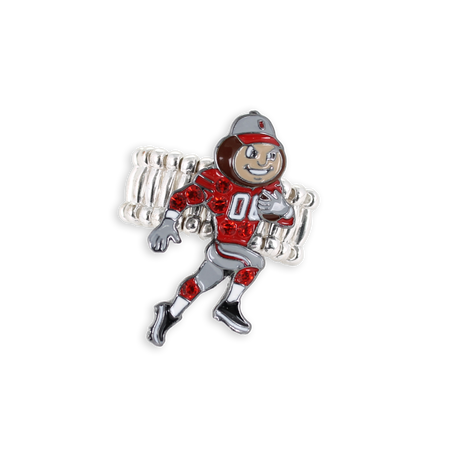 Ohio State “Brutus” Crystal Logo Stretch Ring