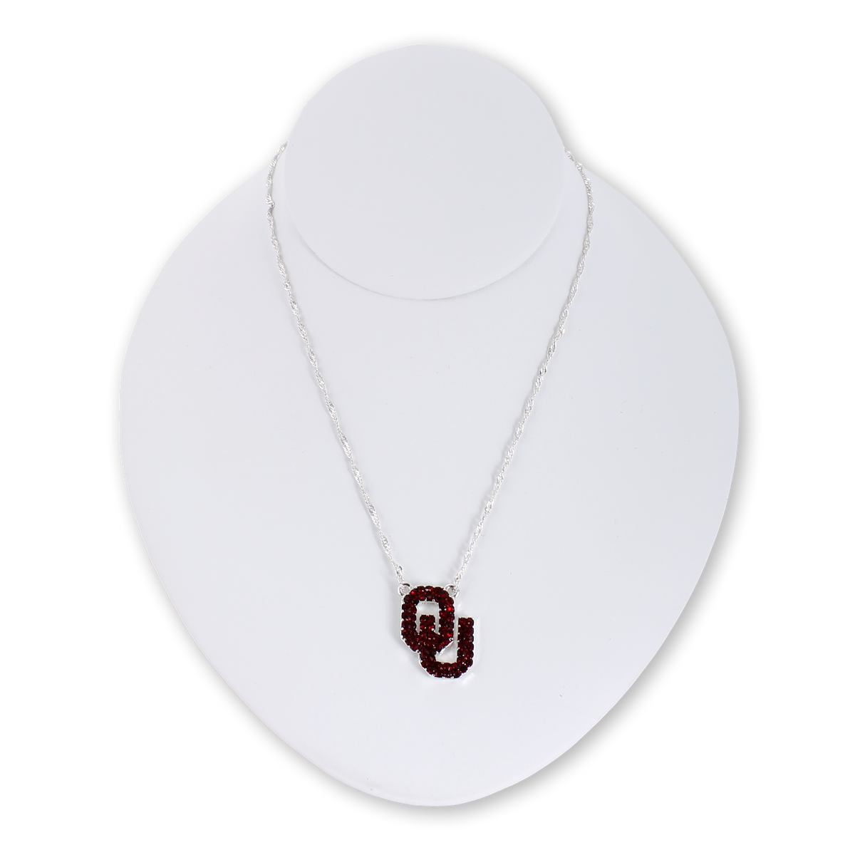16” Oklahoma Crystal Logo Necklace