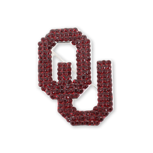 Oklahoma Crystal Logo Pin