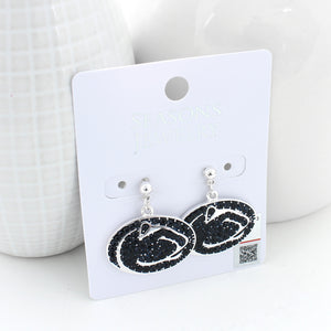 Penn State Crystal Logo Earrings