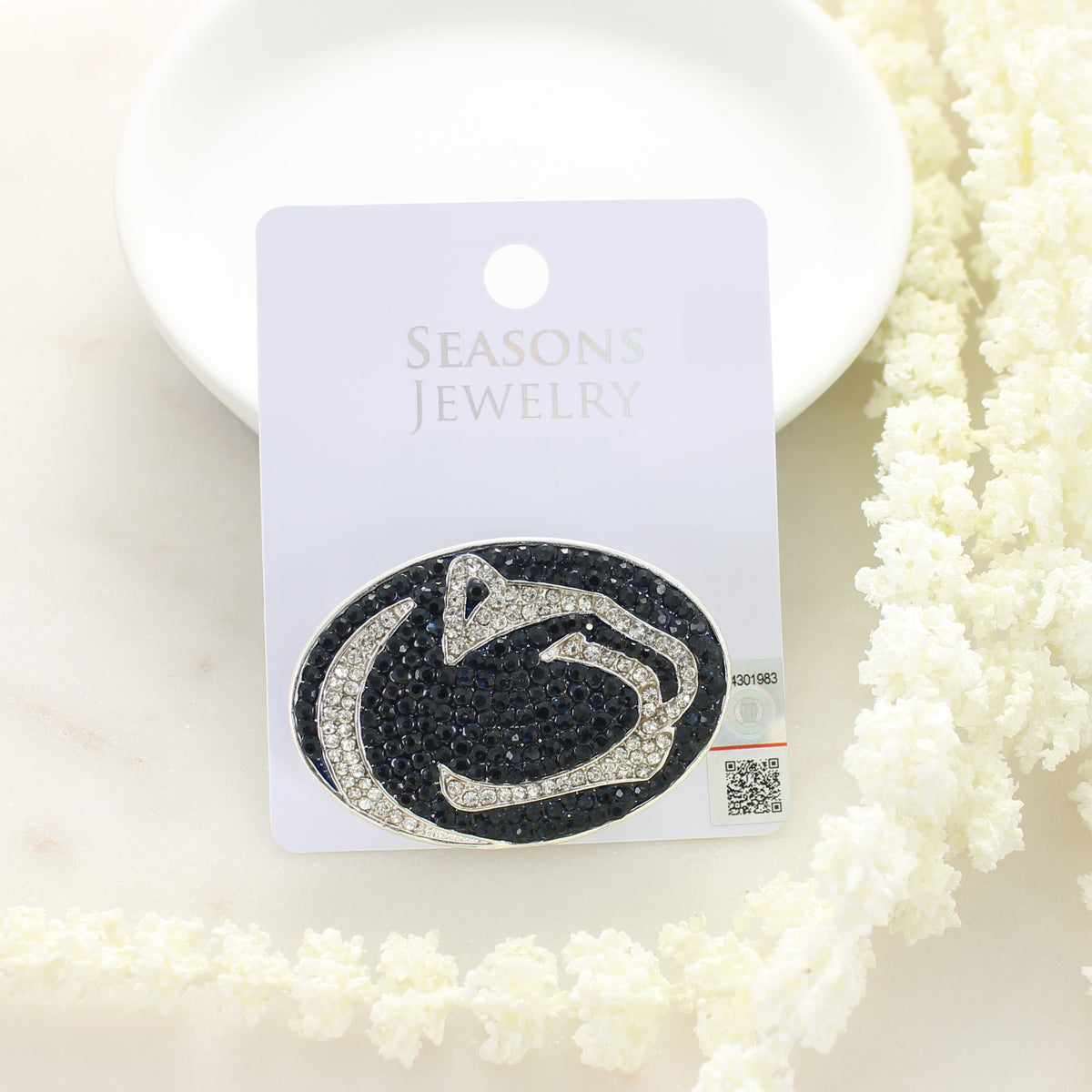 Penn State Crystal Logo Pin