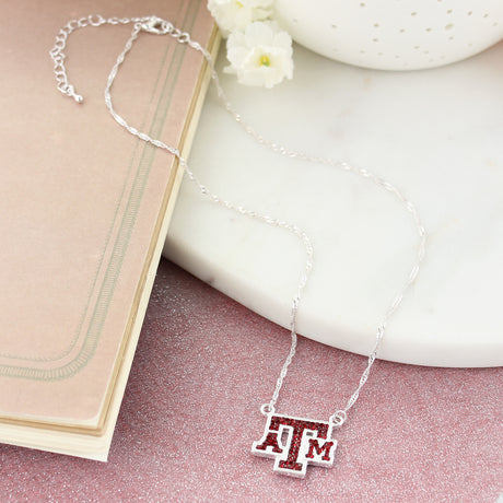 16” Texas A&M Crystal Logo Necklace