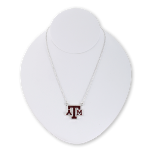 16” Texas A&M Crystal Logo Necklace