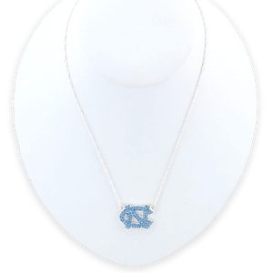 North Carolina Crystal Logo Necklace