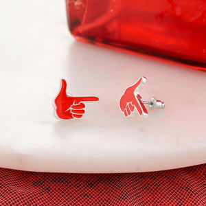 Texas Tech Enamel Logo Stud Earrings