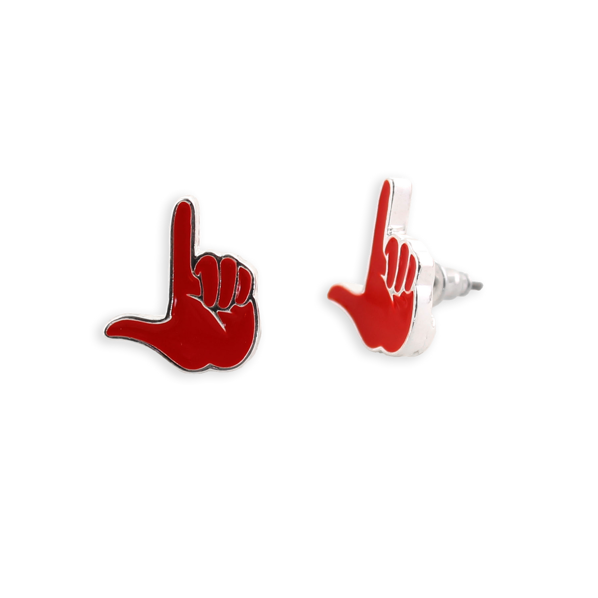 Texas Tech Enamel Logo Stud Earrings