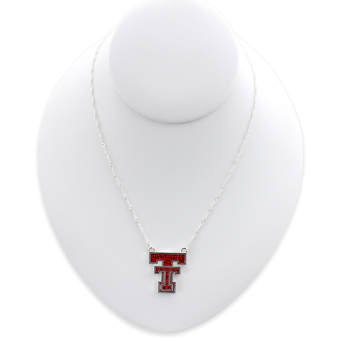 Texas Tech Crystal Logo Necklace