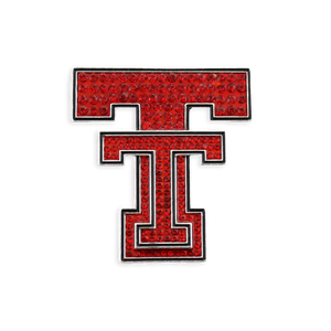 Texas Tech Crystal Logo Pin