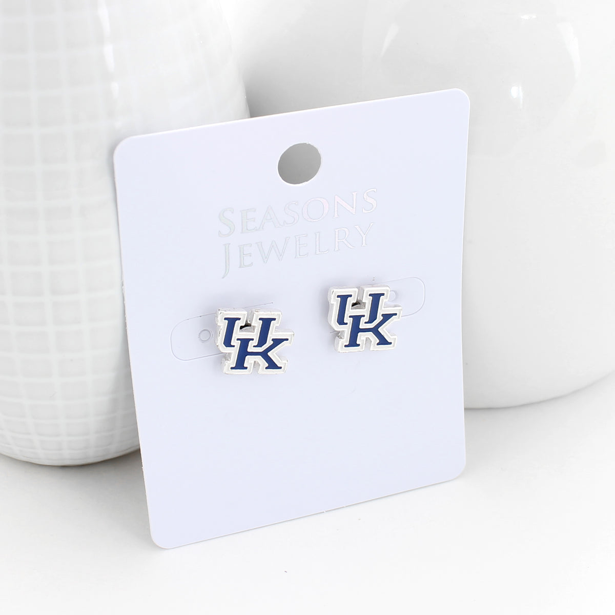Kentucky Enamel Logo Stud Earrings