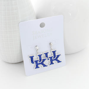 Kentucky Crystal Logo Earrings