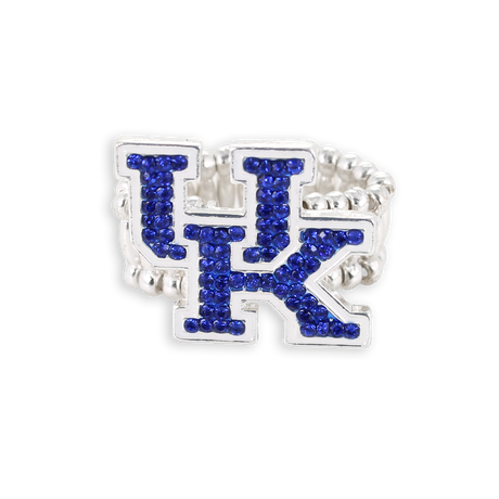 Kentucky Crystal Logo Stretch Ring