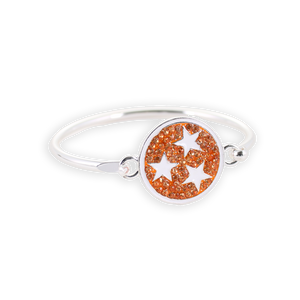 Tennessee Tri-Star Crystal Logo Cuff Bracelet