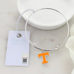 Tennessee Enamel Logo Wire Bracelet