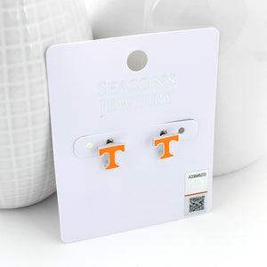 Tennessee Enamel Logo Stud Earrings