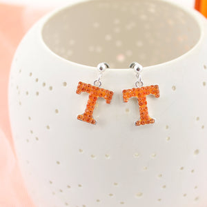 Tennessee Crystal Logo Earrings