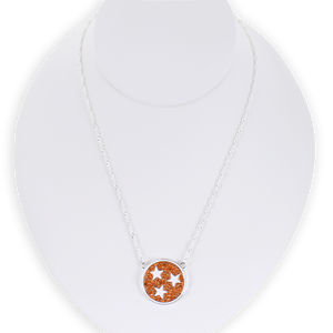 Tennessee Tri-Star Crystal Logo Necklace