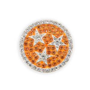 Tennessee Tri-Star Crystal Logo Pin