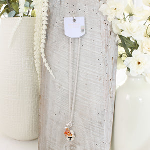 18 - 36” Tennessee Logo Disc & Slogan Cluster Convertible Necklace