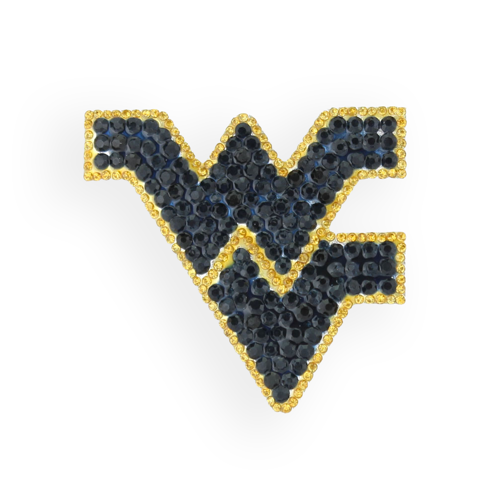 West Virginia Crystal Logo Pin